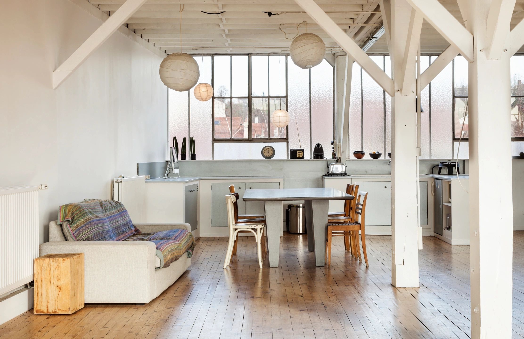 Bright loft interior